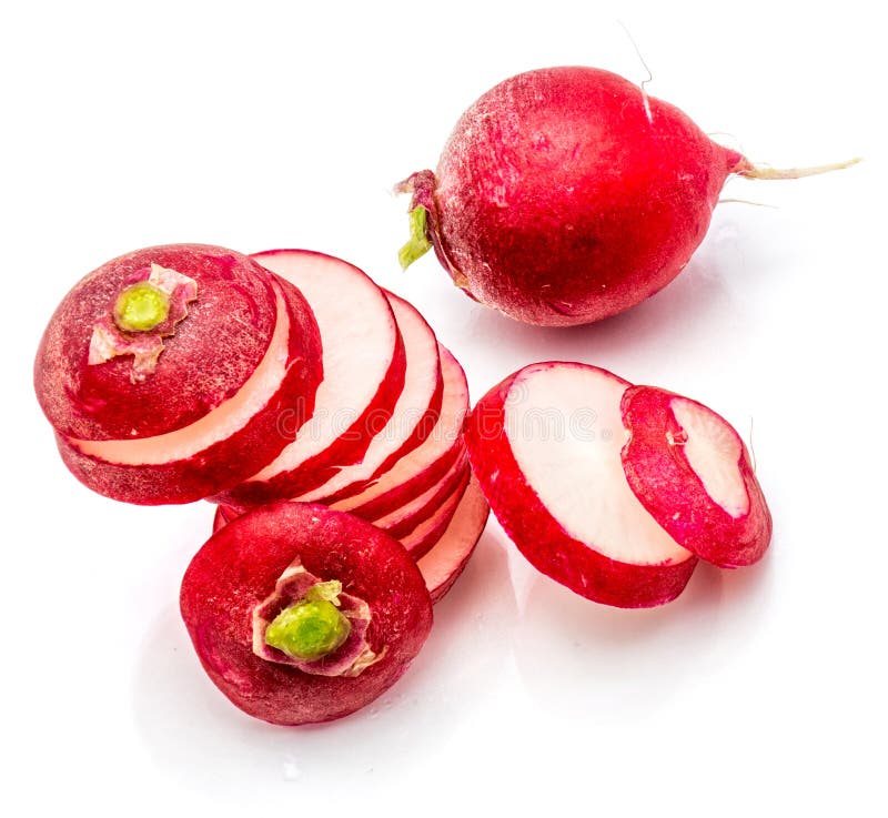 Red radish isolated