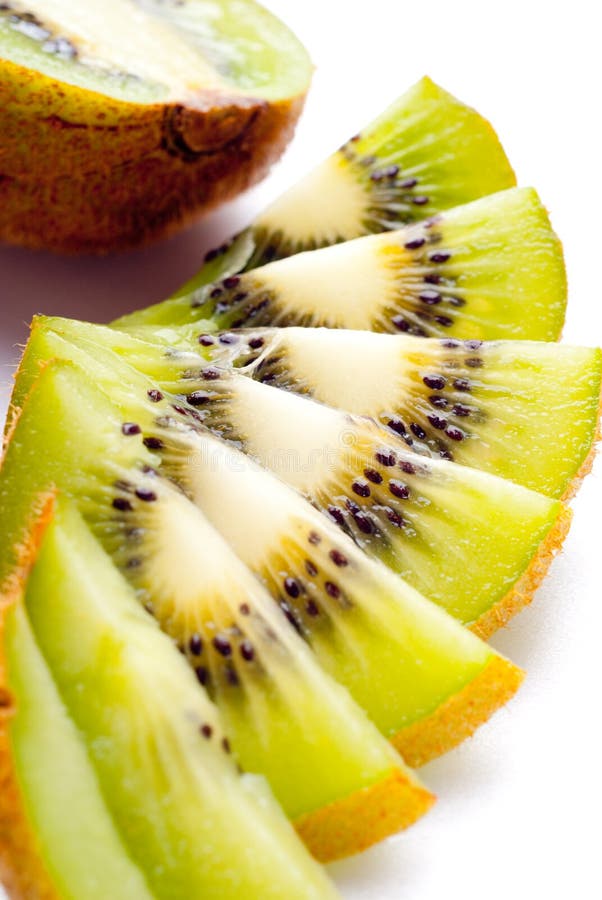 Sliced Ripe Kiwi stock photo