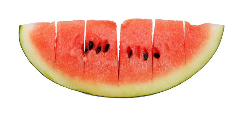 Sliced Ripe Watermelon Isolated Stock Photo Image Of Glossy Juicy