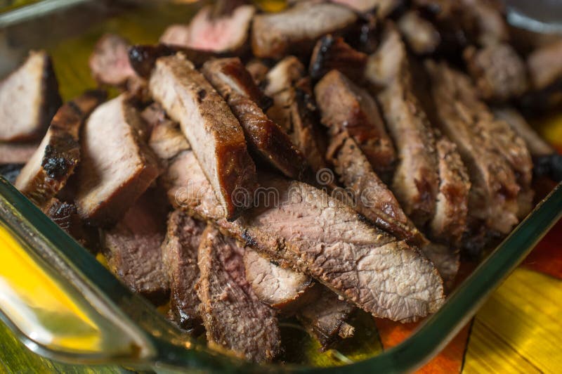 Sliced Steak Medium Rare royalty free stock photo Sliced Steak Medium Rare royalty free stock photo
