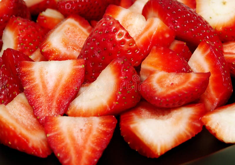 Sliced Strawberries stock image. Image of colorful, ripe 24708109