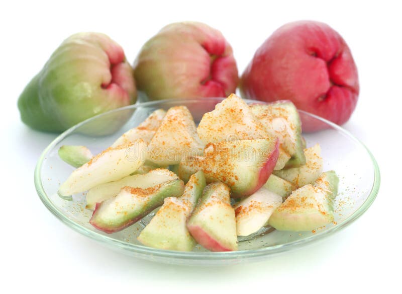 Sliced Water Apple or Rose Apple Stock Image Image of sliced, shaped