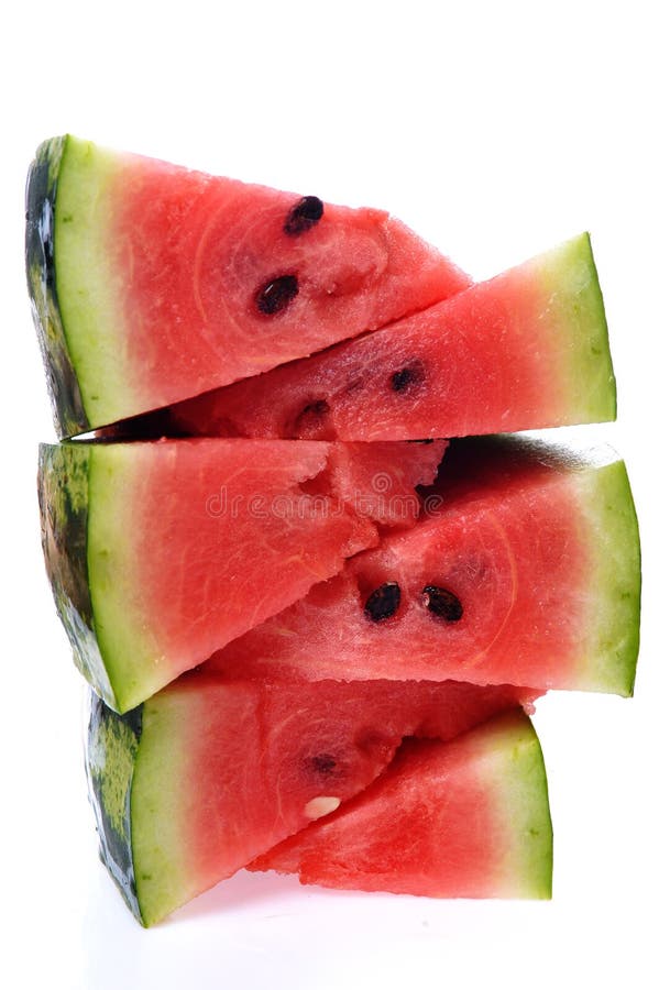 Sliced watermelon close up