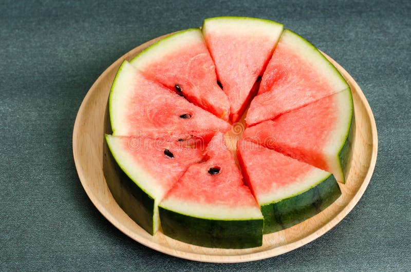 Sliced Watermelon Fruit on Dish Stock Image Image of tasty, summer