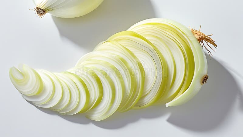 Sliced White Onion stock illustration