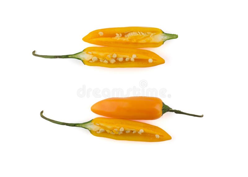 Sliced Yellow Chili Peppers Stock Image Image of spicy, seasoning 41585561