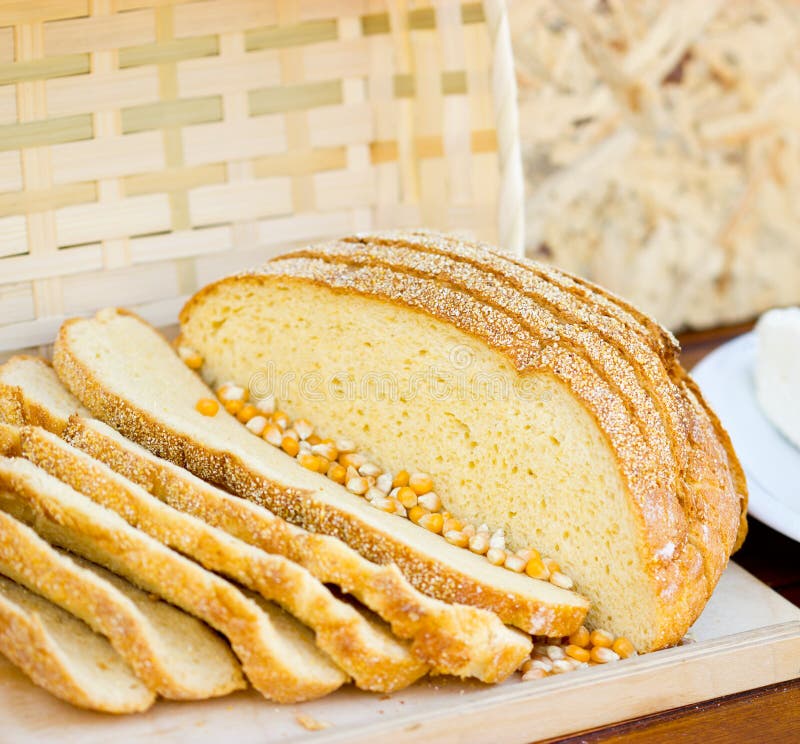 Slices of corn bread stock photo. Image of carbohydrates 23554922