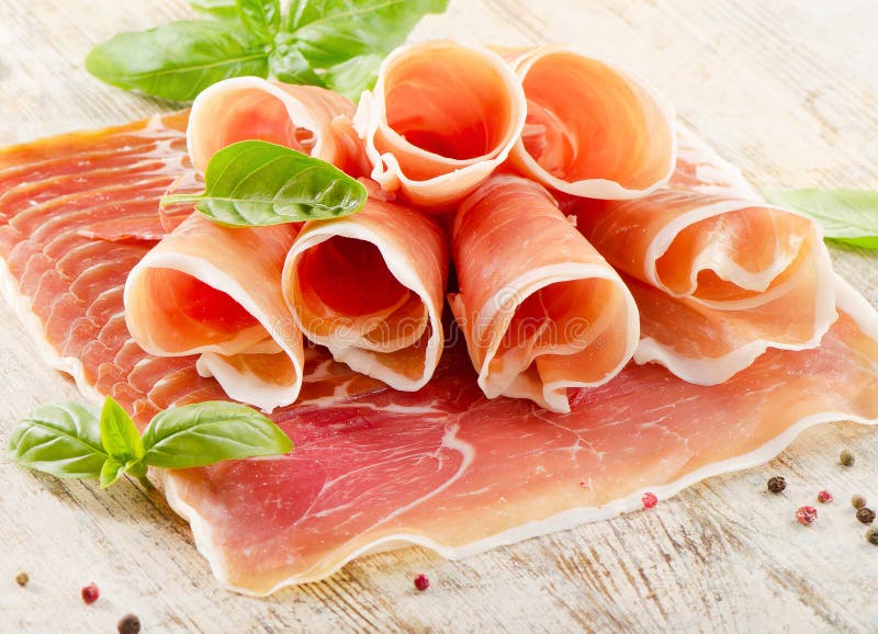 Slices of cured ham stock photo. Image of protein, appetizing 32662100