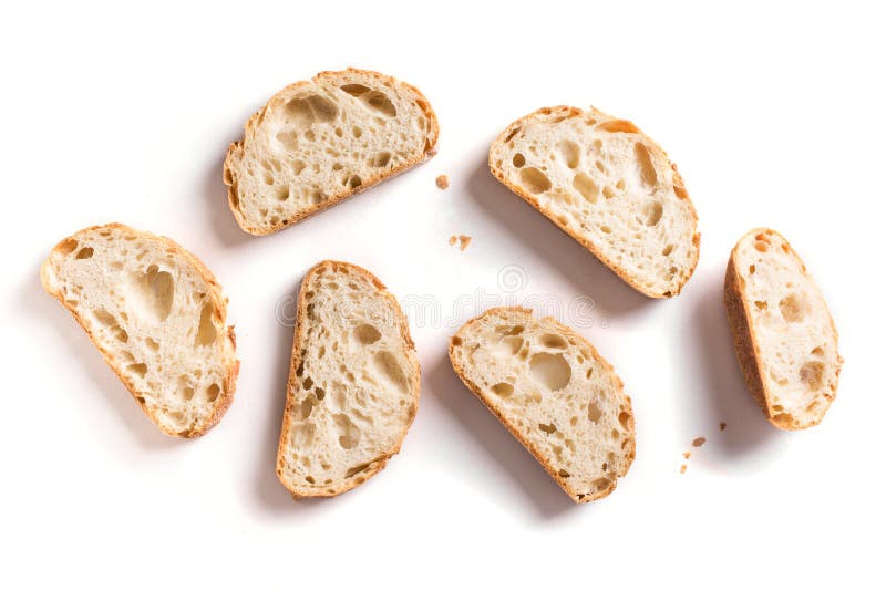 Slices of fresh bread