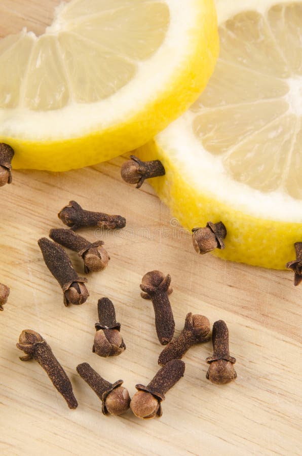 Slices of Lemon Studded with Cloves Stock Photo Image of aromatic