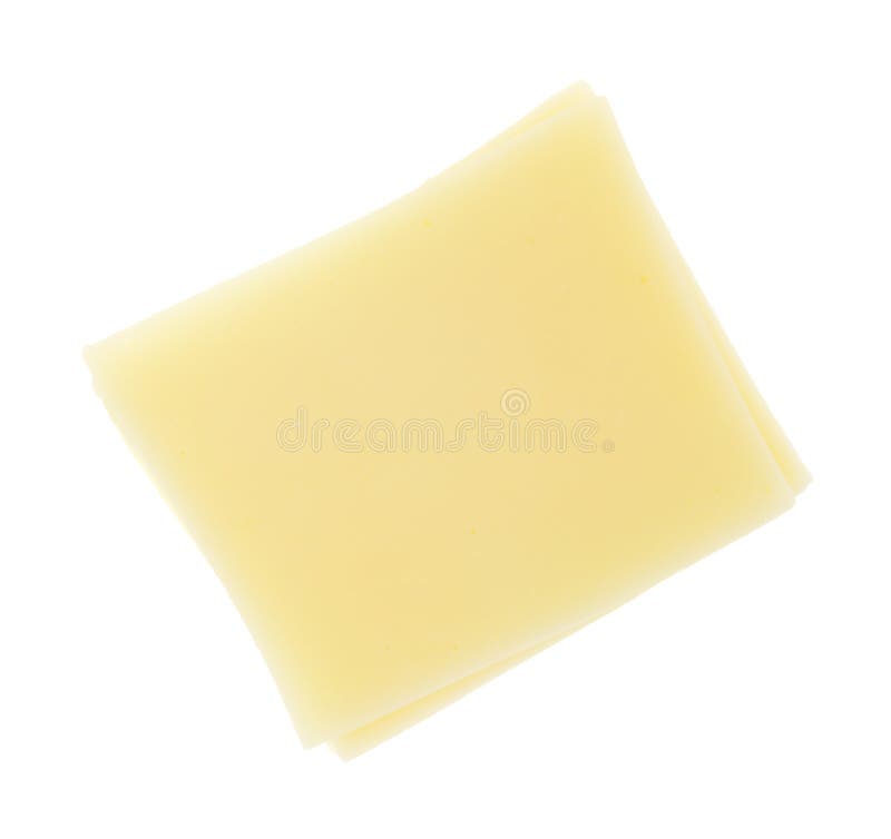 Slices Of Provolone Cheese On White Background Stock Photo Image of