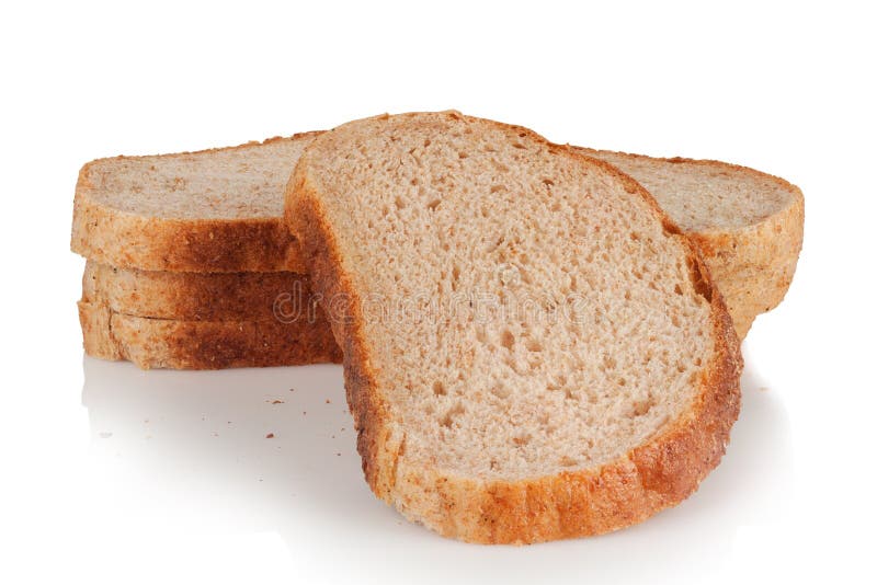 Slices of wholemeal bread stock photo. Image of healthy 83631884