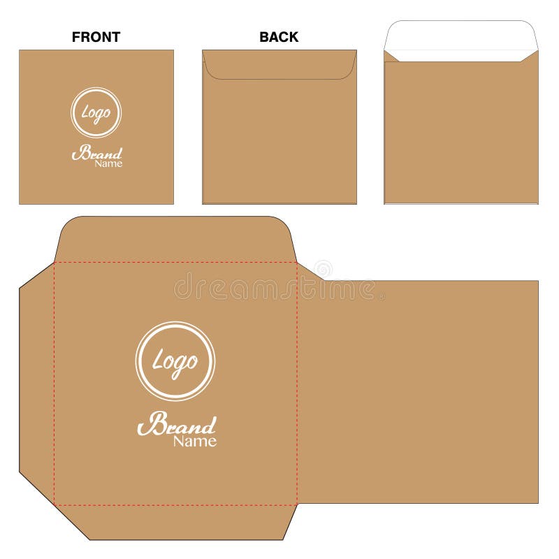 Download Slide Box Die Cut Mock Up Template Vector Stock Vector ...