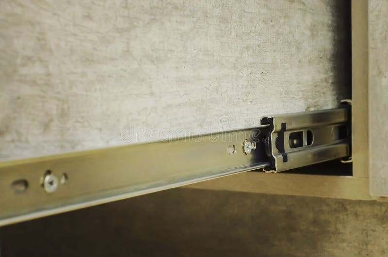 Slides for Kitchen Drawers, Closeup Stock Photo Image of cupboard, contemporary 210030204