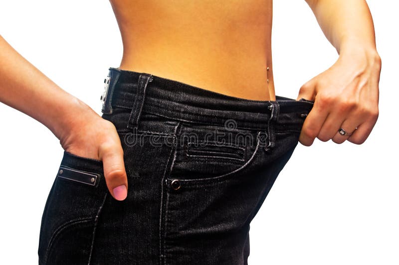 Slim girl. royalty free stock photo