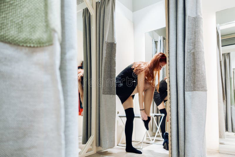 sexy girl in dressing room