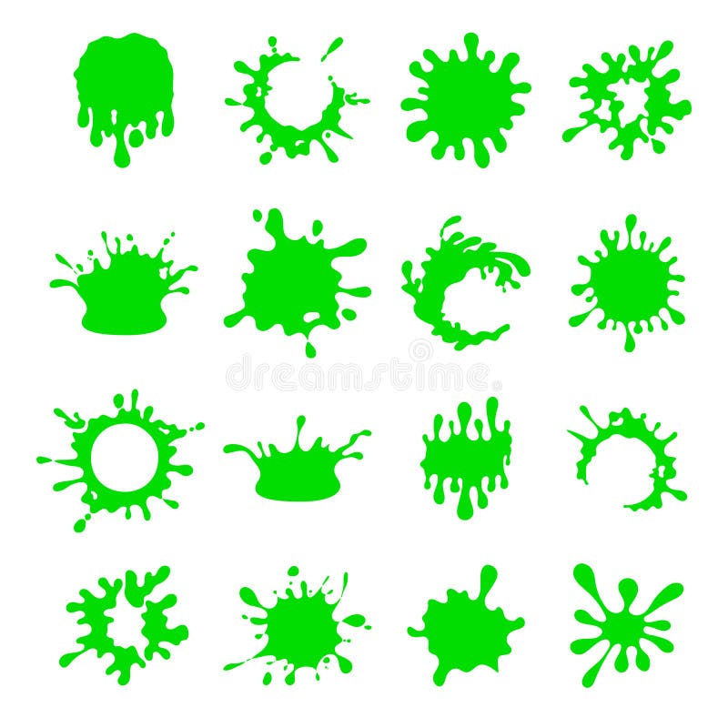 3d realistic green goo slime Royalty Free Vector Image