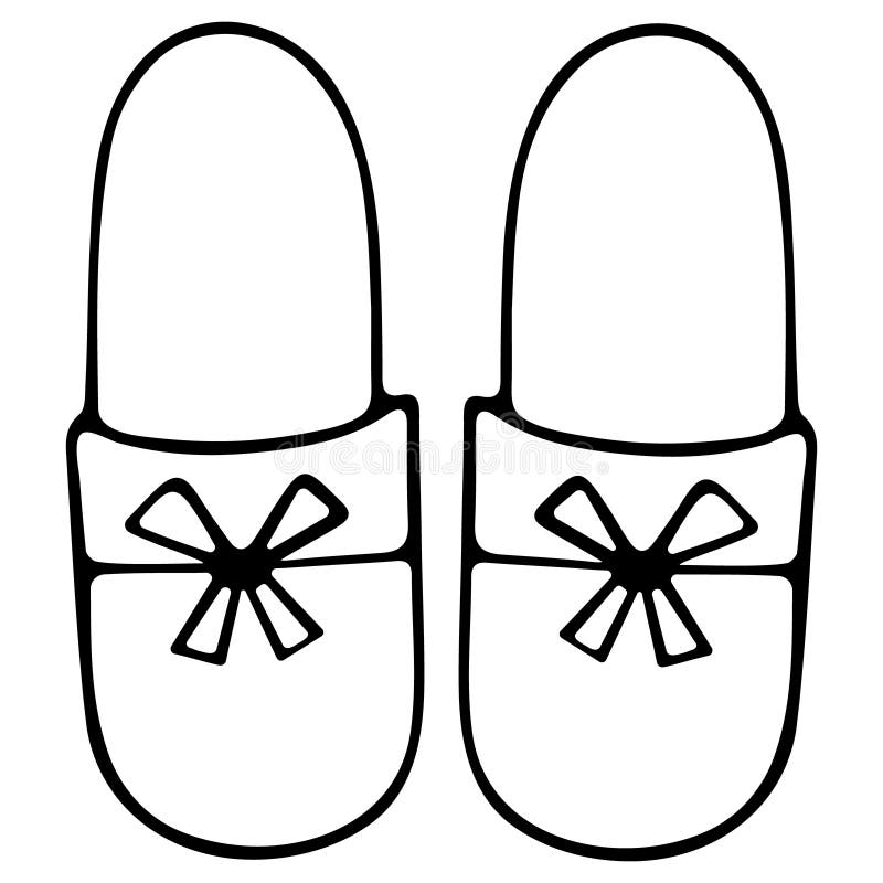 Slippers Sketch Stock Illustrations – 1,045 Slippers Sketch Stock