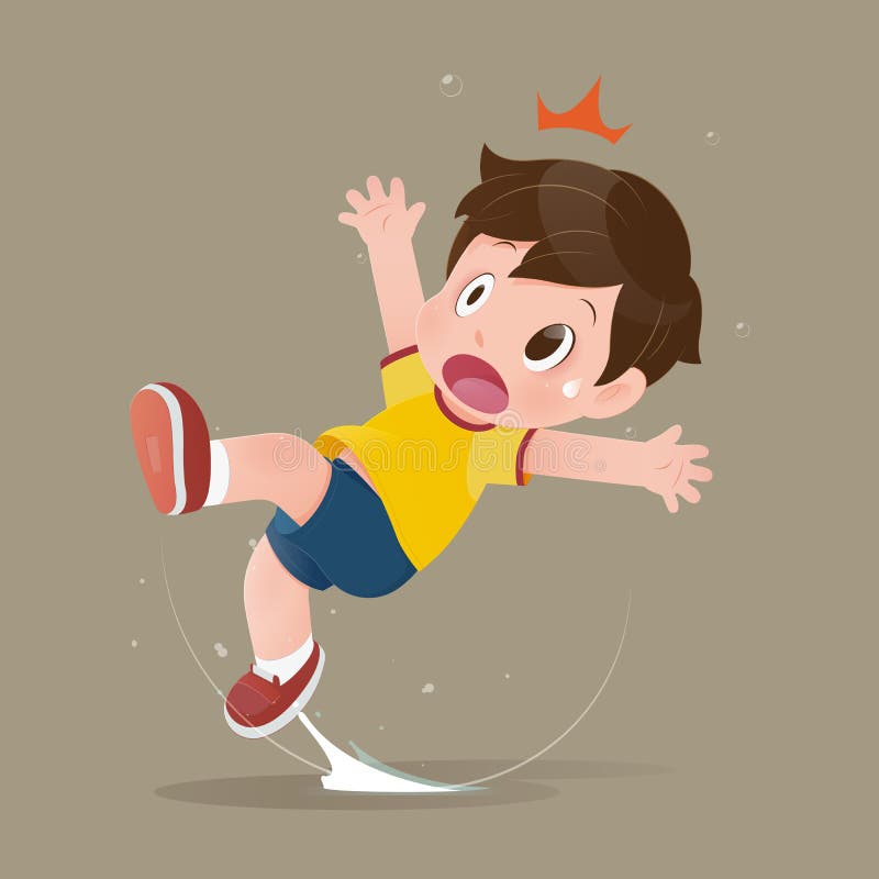 slipping ilustración del vector slipping ilustración del vector
