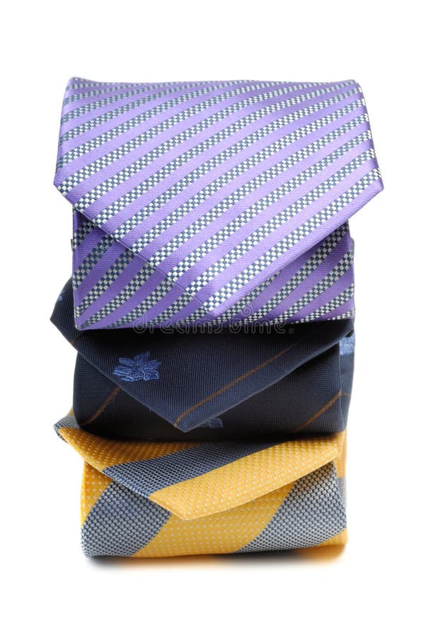 Elegant man's ties on a white background. Elegant man's ties on a white background