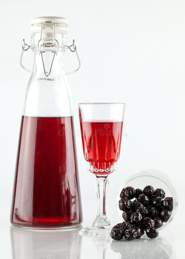 Sloe gin royalty free stock photography