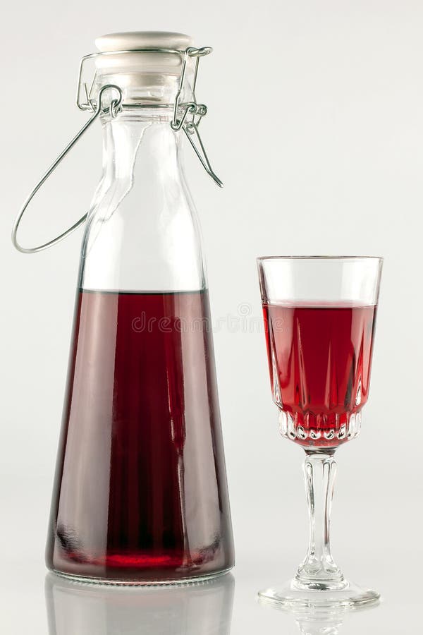 Sloe gin stock photography