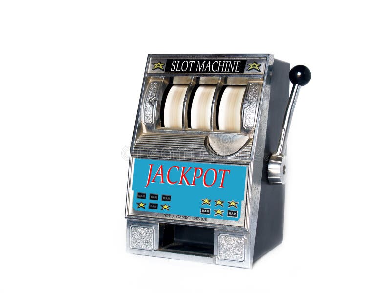 Small slot machine with spinning wheels