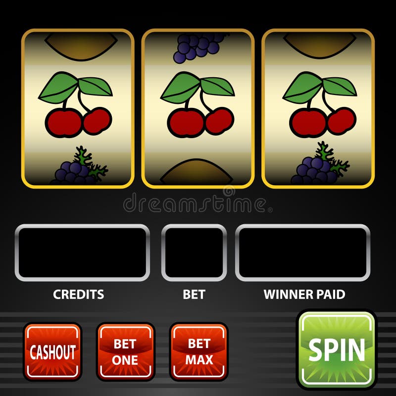 Slot machine illustrazione di stock Slot machine illustrazione di stock