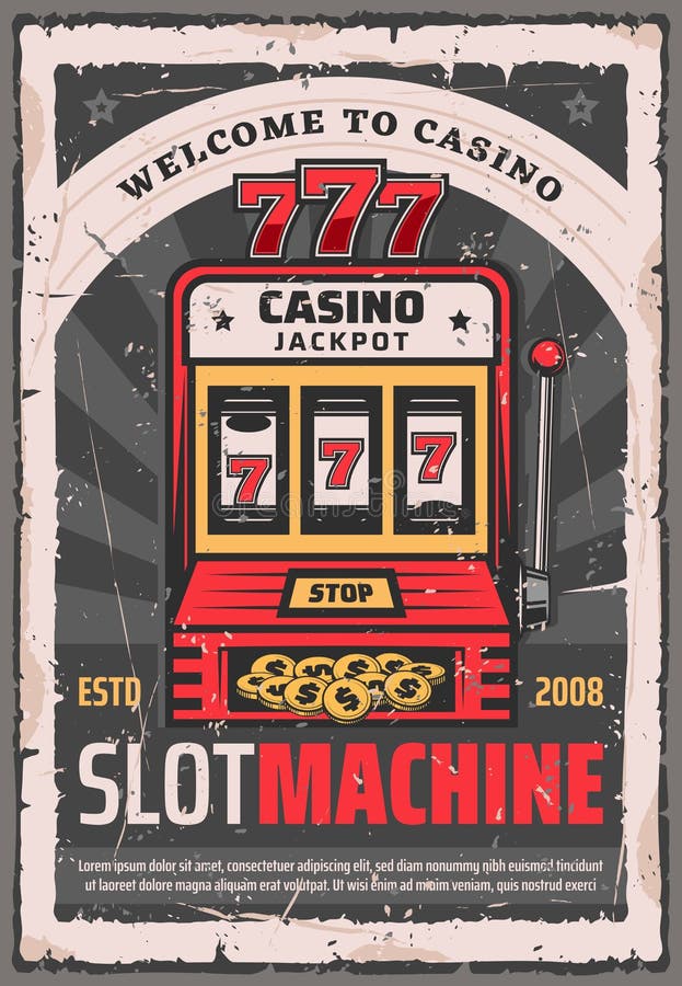 Slot machine da caça-níqueis do pôquer do casino ilustração royalty free Slot machine da caça-níqueis do pôquer do casino ilustração royalty free