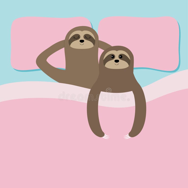 Cartoon Couple Sleeping Stock Illustrations 764 Cartoon