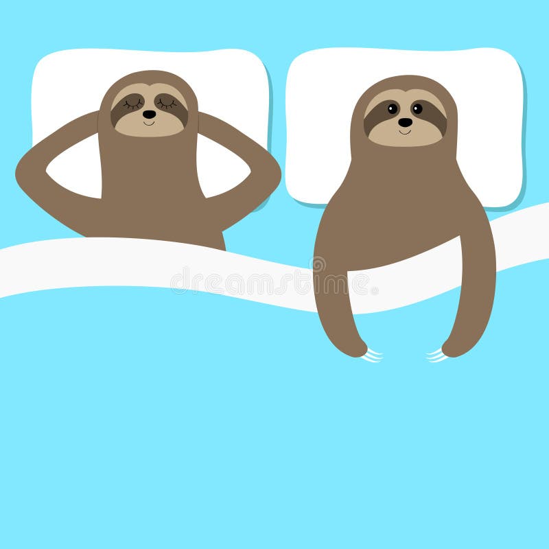 Cartoon Couple Sleeping Stock Illustrations 764 Cartoon