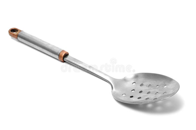 Slotted spoon stock photo. Image of solid, horizontal 14283268