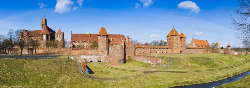 slottmalborkpanorama poland royaltyfria foton slottmalborkpanorama poland royaltyfria foton