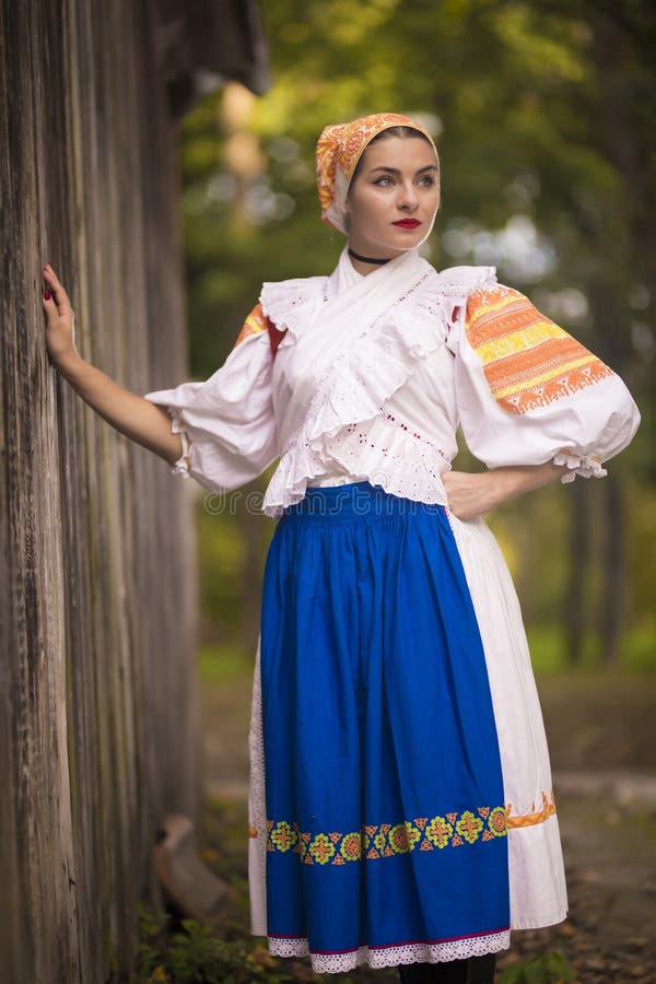 Slovak Folklore. Slovak Folklore Girl. Stock Photo - Image of girl ...