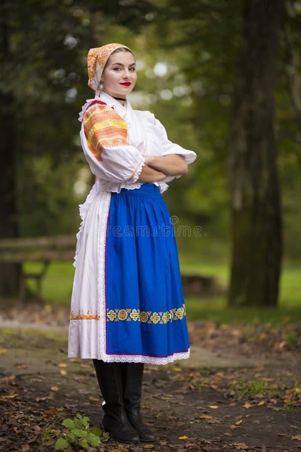 Slovak Folklore. Slovak Folklore Girl. Stock Photo - Image of girl ...