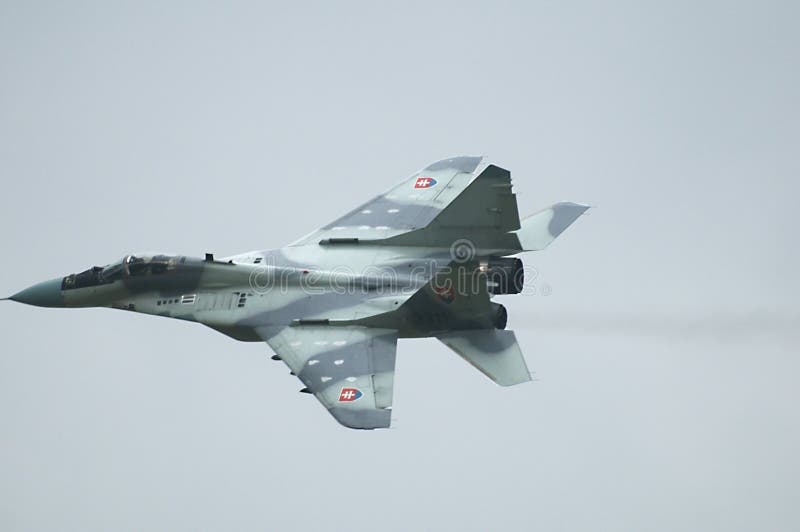 slovak mig 29 Военно-воздушных сил стоковая фотография slovak mig 29 Военно-воздушных сил стоковая фотография