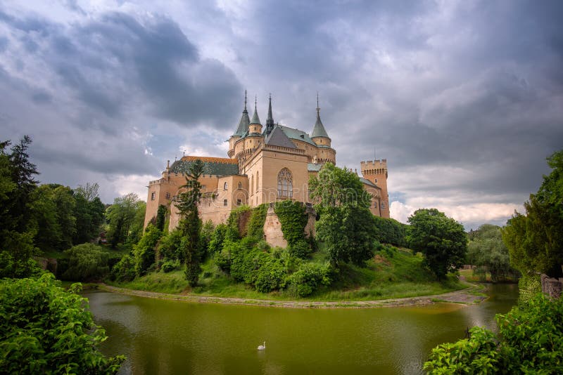 Slovakia Castle from Bojnice in the summer time