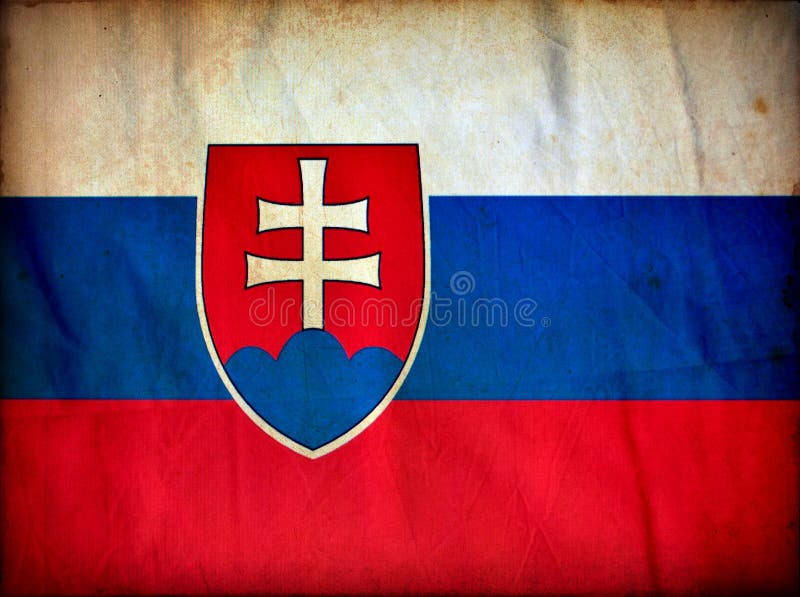 Slovakia grunge flag