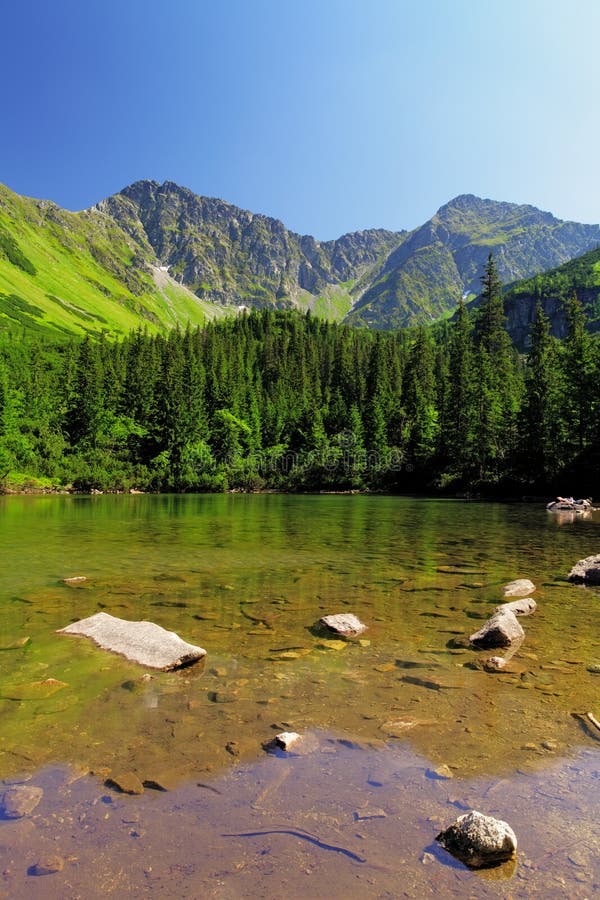 Slovakia mountain lake - Rohacske plesa, West Tatras