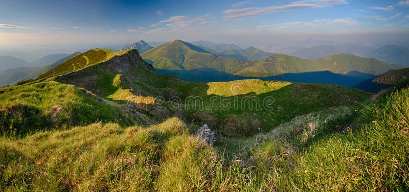 Slovakia mountain from peak Chleb