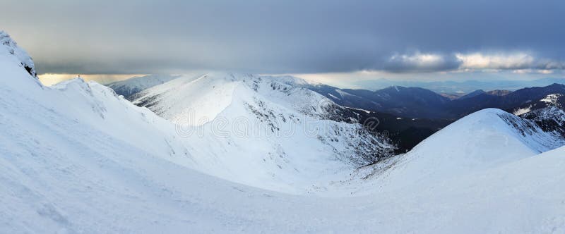 Slovakia mountain at winter, Low Tatras