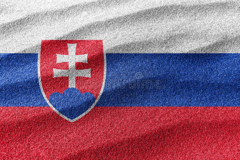 Slovakia sand flag, national flag