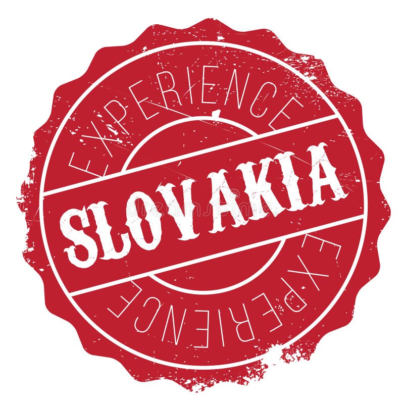 Slovakia stamp rubber grunge