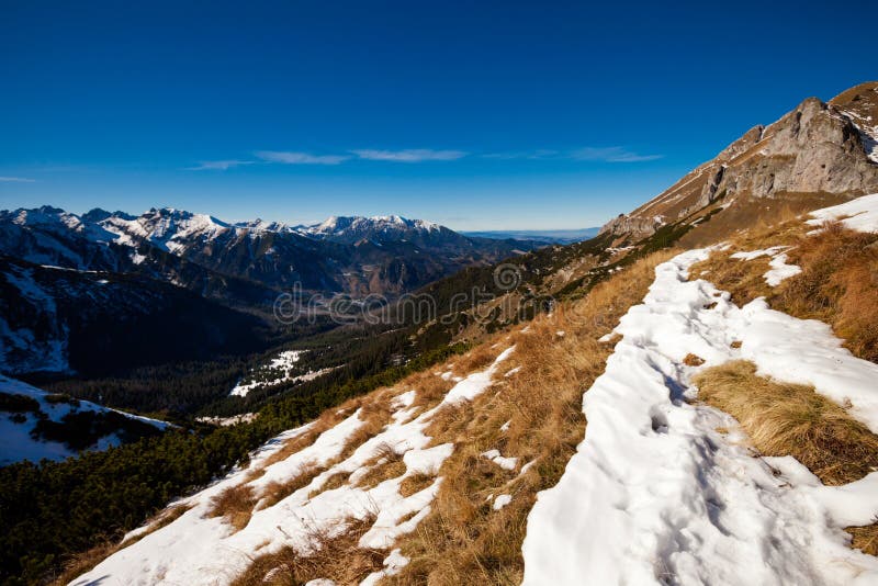 Slovakian Belianske Tatry mountains landscape