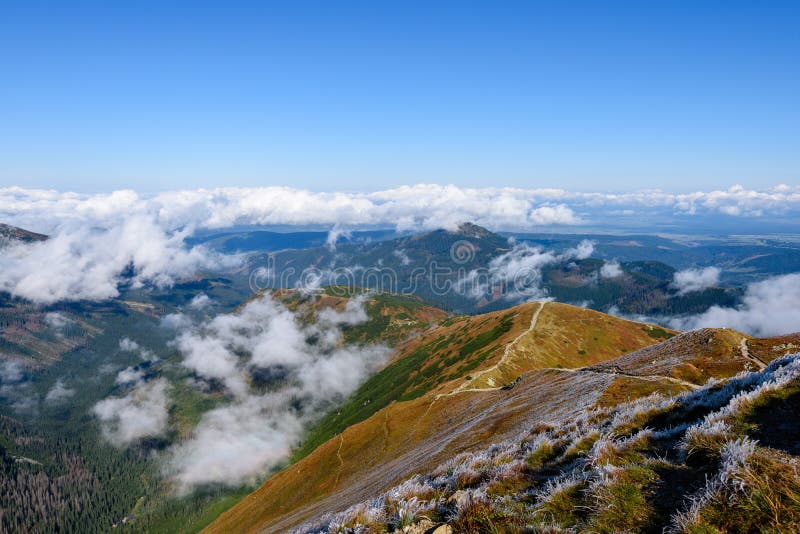 Slovenské Karpaty na jeseň.