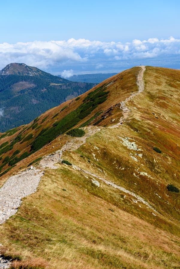 Slovakian carpathian mountains in autumn.