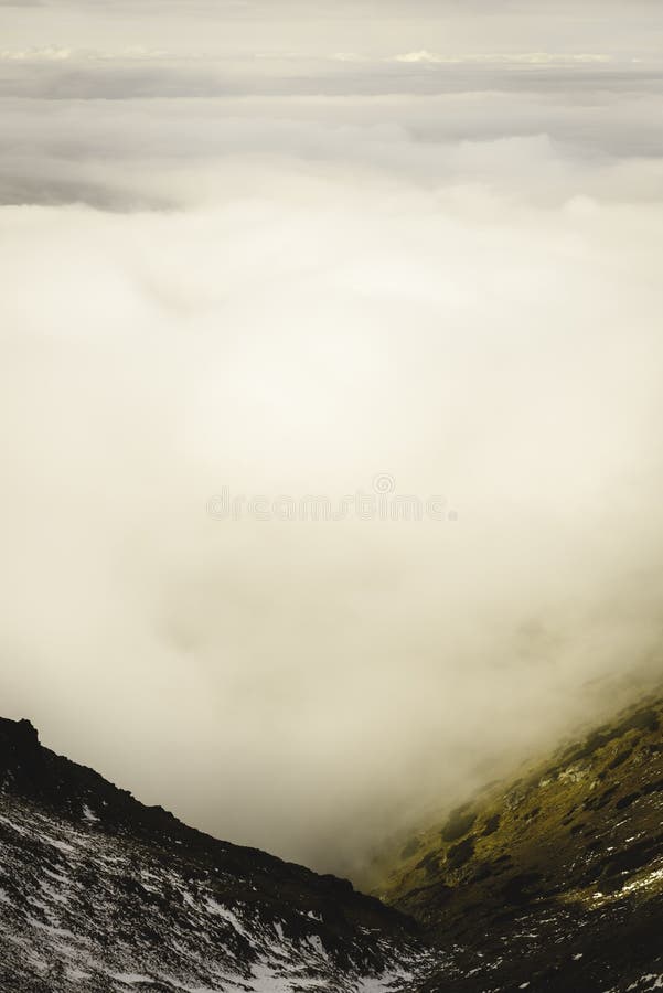 Slovakian carpathian mountains in autumn. - vintage film look