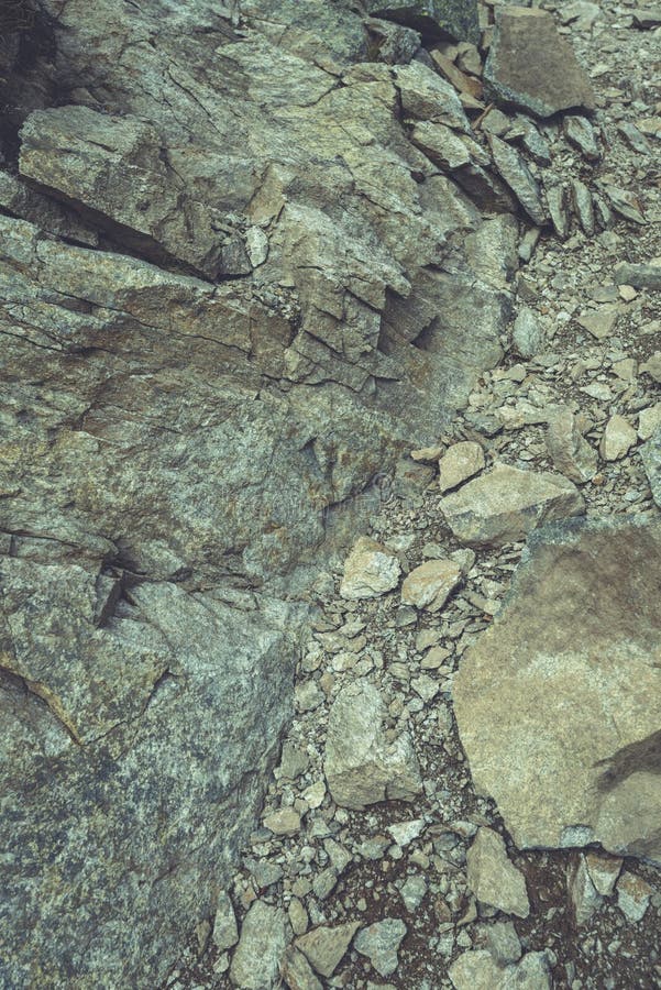 Slovakian carpathian mountains in autumn. rock textures on walls