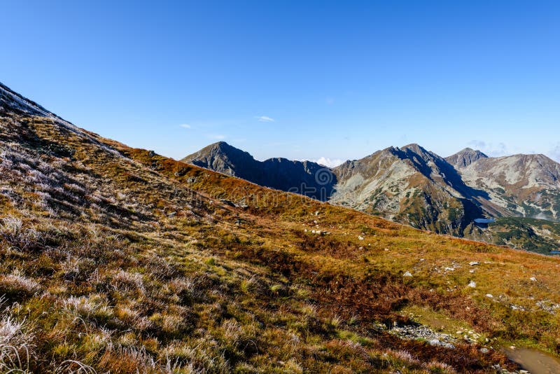 Slovakian carpathian mountains in autumn.