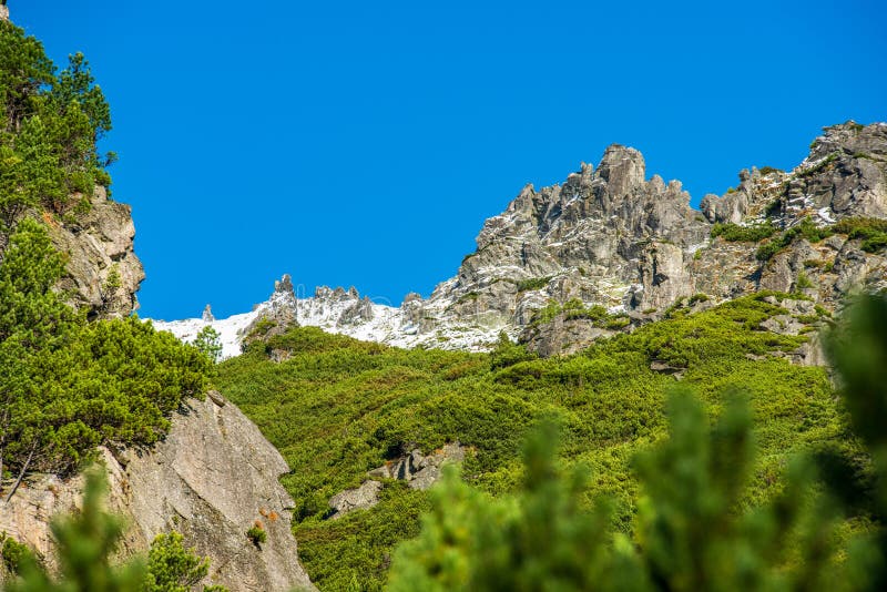 Slovakian tatra mountains in summer